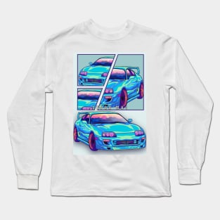 Toyota Supra mk4 Car mint Long Sleeve T-Shirt